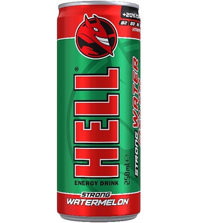 Hell Energy Getränk Strong Watermelon 250ml.Nur in Laden