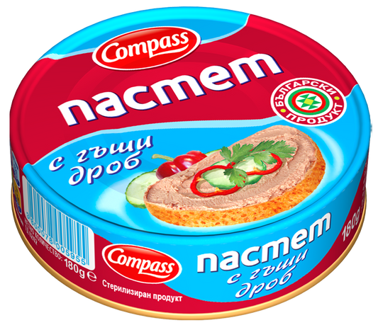 Schweinepastete mit Gänseleber Compass 300g