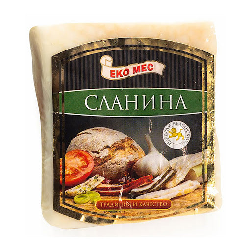 Gesalzener weißer Schweinespeck Slanina EkoMes 16€ kg