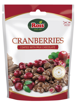 Rois Cranberries mit Milchschokolade überzogen 100g