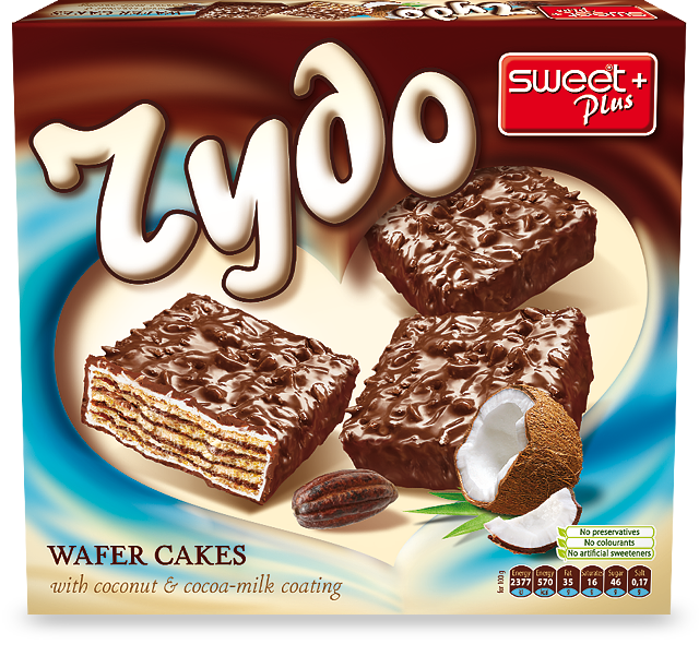 Sweet Plus Chudo Waffeltörtchen mit Cocos und Kakaobohnen 125g