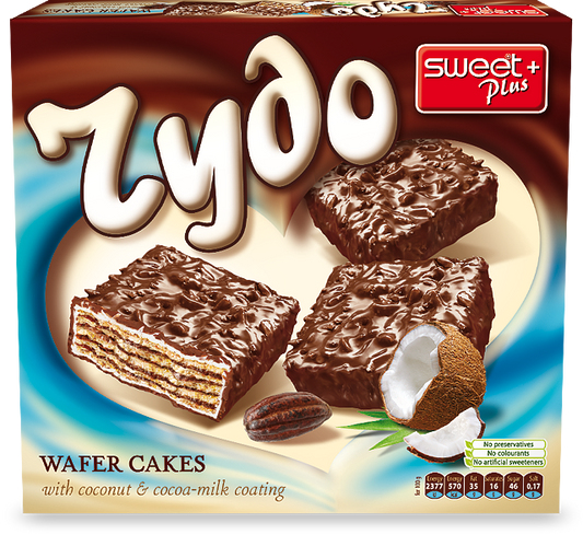 Sweet Plus Chudo Waffeltörtchen mit Cocos und Kakaobohnen 125g