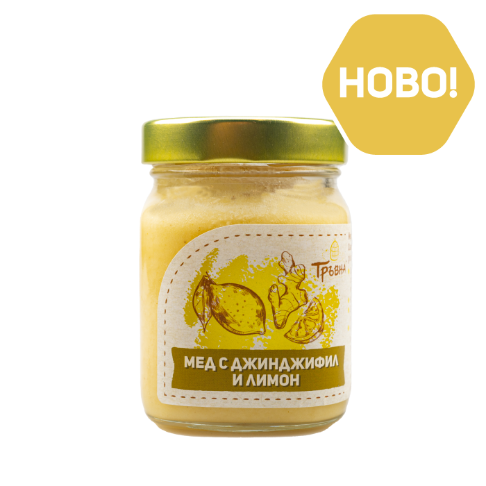 Honig mit Ingwer und Zitrone „Travna“ 240g