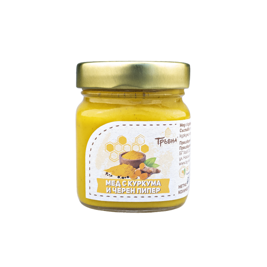 Honig mit Kurkuma und schwarzem Pfeffer 240g „Travna“
