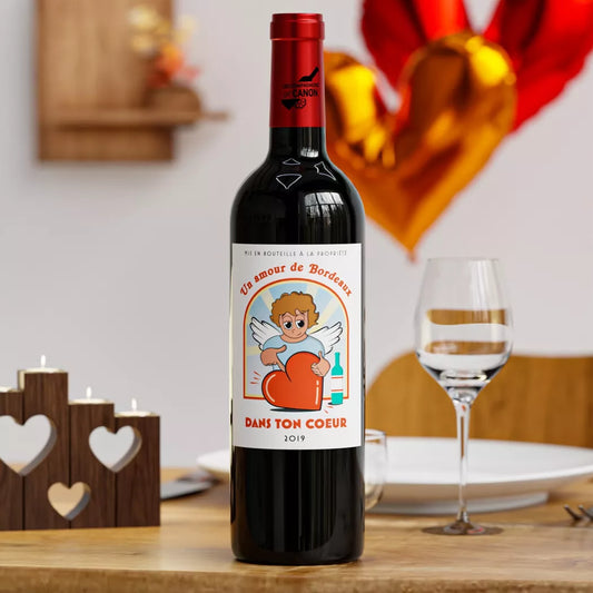 Rotwein Bordeaux 2020/ in deinem Herzen Valentinstags