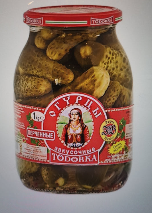 Engelegte Gurken  Todorka mit scharfen Pfeffer 1kg