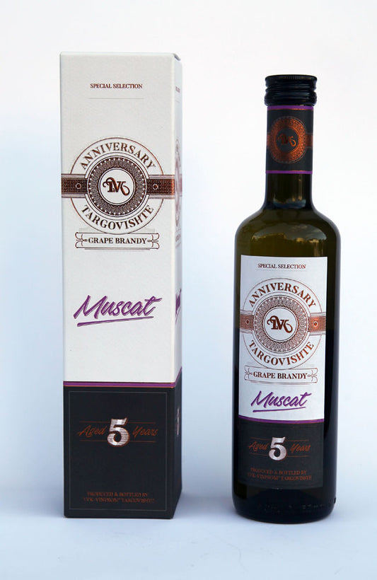 Targovischte Muscat 5y Anniversary Rakija 500ml 40%