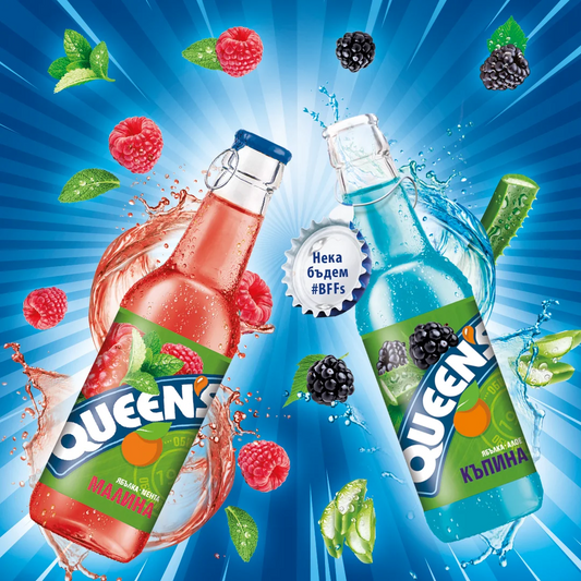 Queens Naturellsaft Heidelbeere-Minze 250 ml