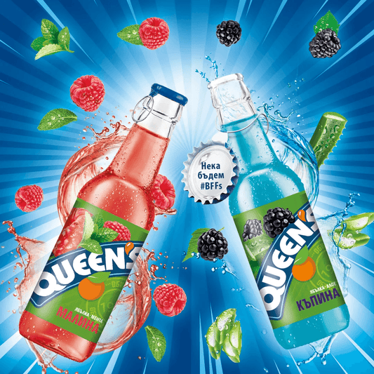 Queens Naturellsaft Heidelbeere-Minze 250 ml