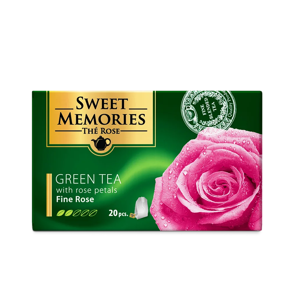 Grüne Tee Sweet Memories mit Rosen 20St