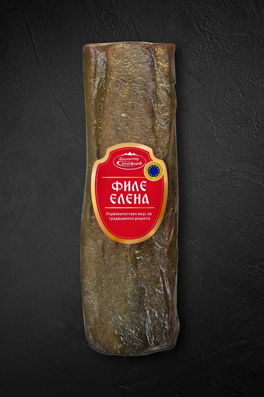 Madjarov Filet Elena Gepökeltes gewürztes Schweinefleisch, luftgetrocknet (40€/kg)