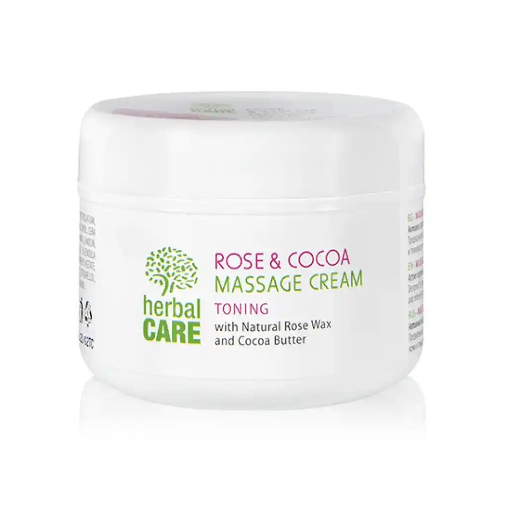 Herbal Care Massagecreme mit Rose und Kakaobutter tonisierend 240ml Bulgarian Rose