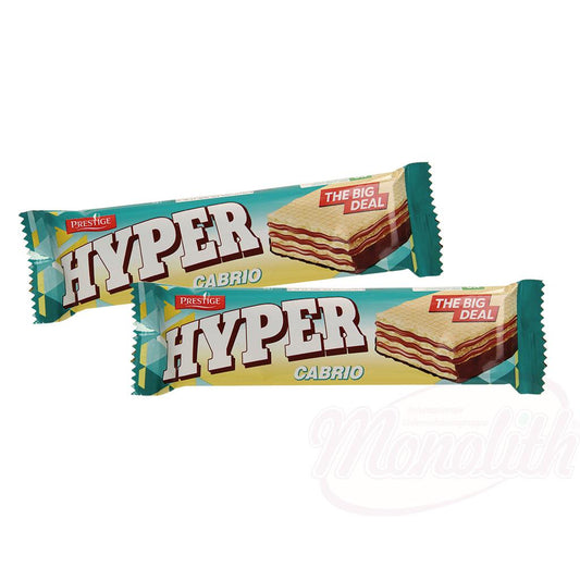 Waffel Cabrio Hyper mit Füllung mit Kakao 50g Prestige