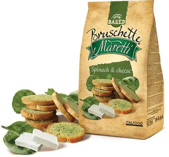 Bruschetti mit Spinat und Käse 70g - Bulgarian TreasuresBulgarian Treasures
