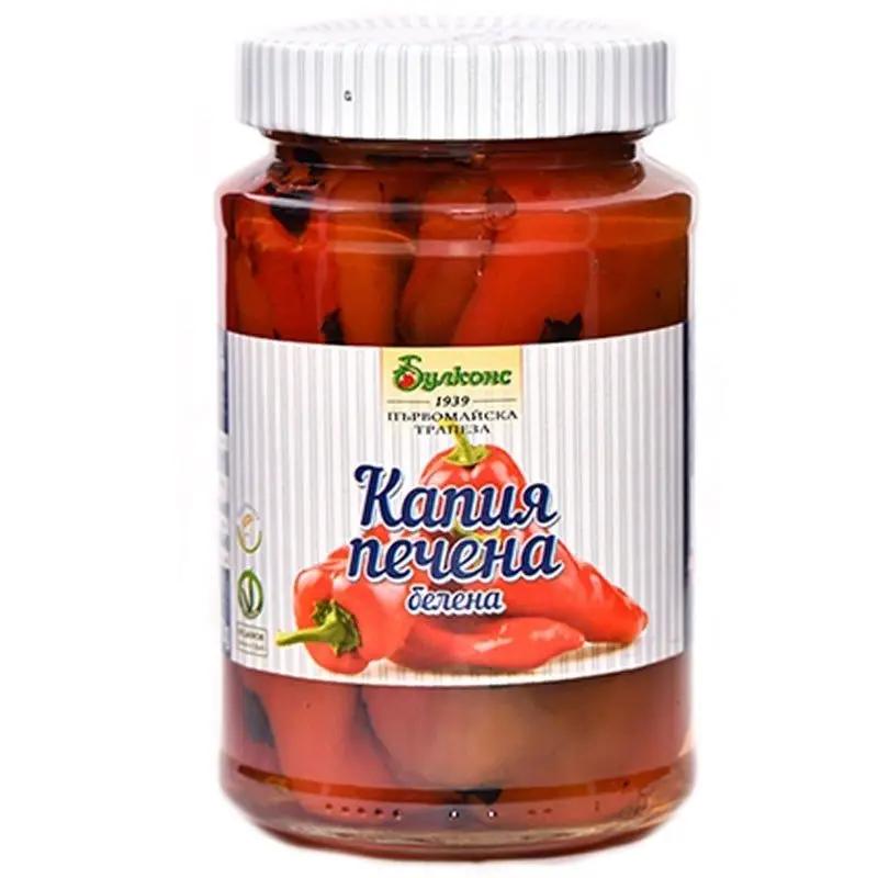 gerösteter, geschälter Capia Paprika ohne Essig 470g Bulcons - Bulgarian TreasuresBulgarian Treasures