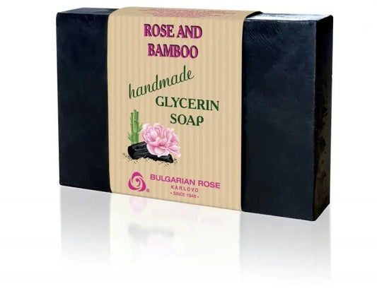 Glyzerinseife Rose und Bambus handgemacht 70g Bulgarian Rose Karlovo - Bulgarian TreasuresBulgarian Treasures