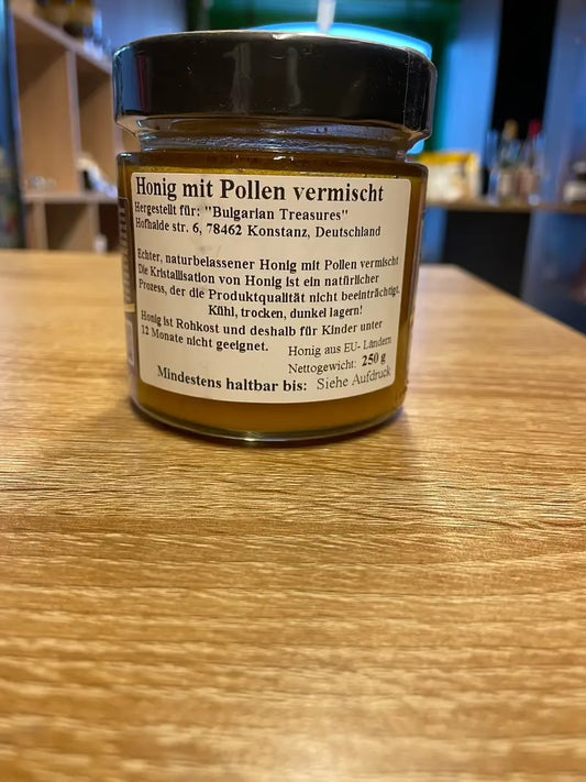 Honig mit Pollen 10% Bulgarian Bee 250g