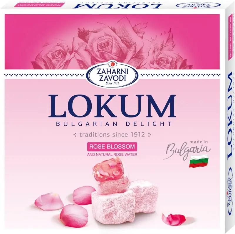 Lokum mit Rosenblüten Zaharni Zavodi 170g - Bulgarian TreasuresBulgarian Treasures