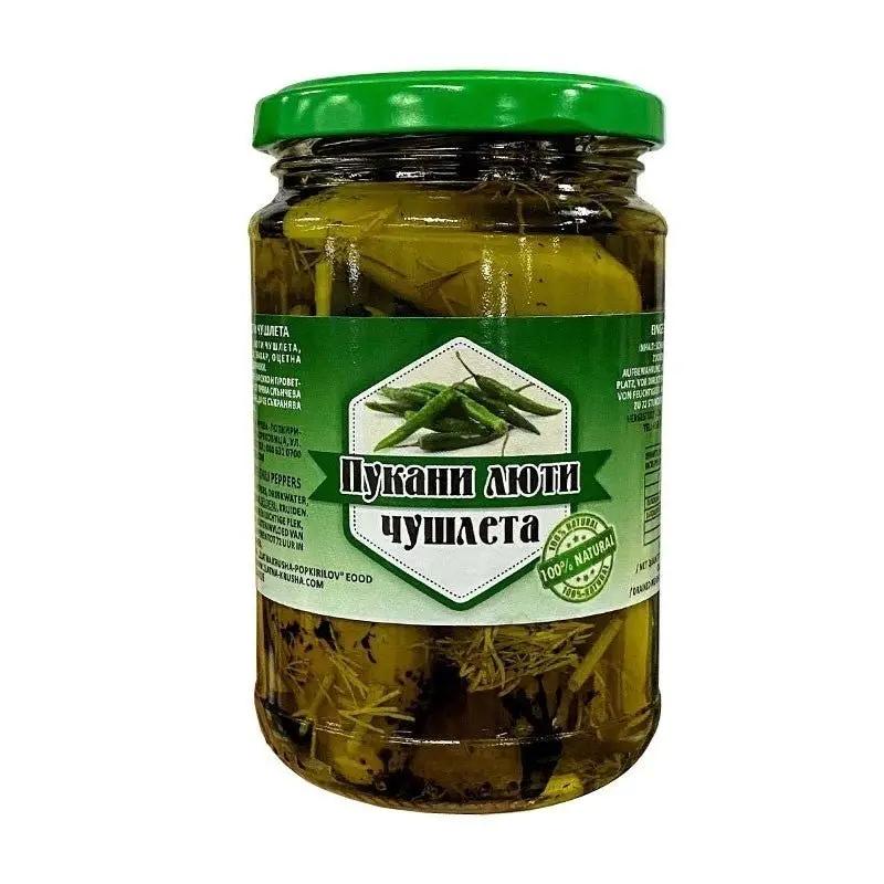 Pukani Luti Chushki Pfefferonen Popkiriloff 314g - Bulgarian TreasuresBulgarian Treasures