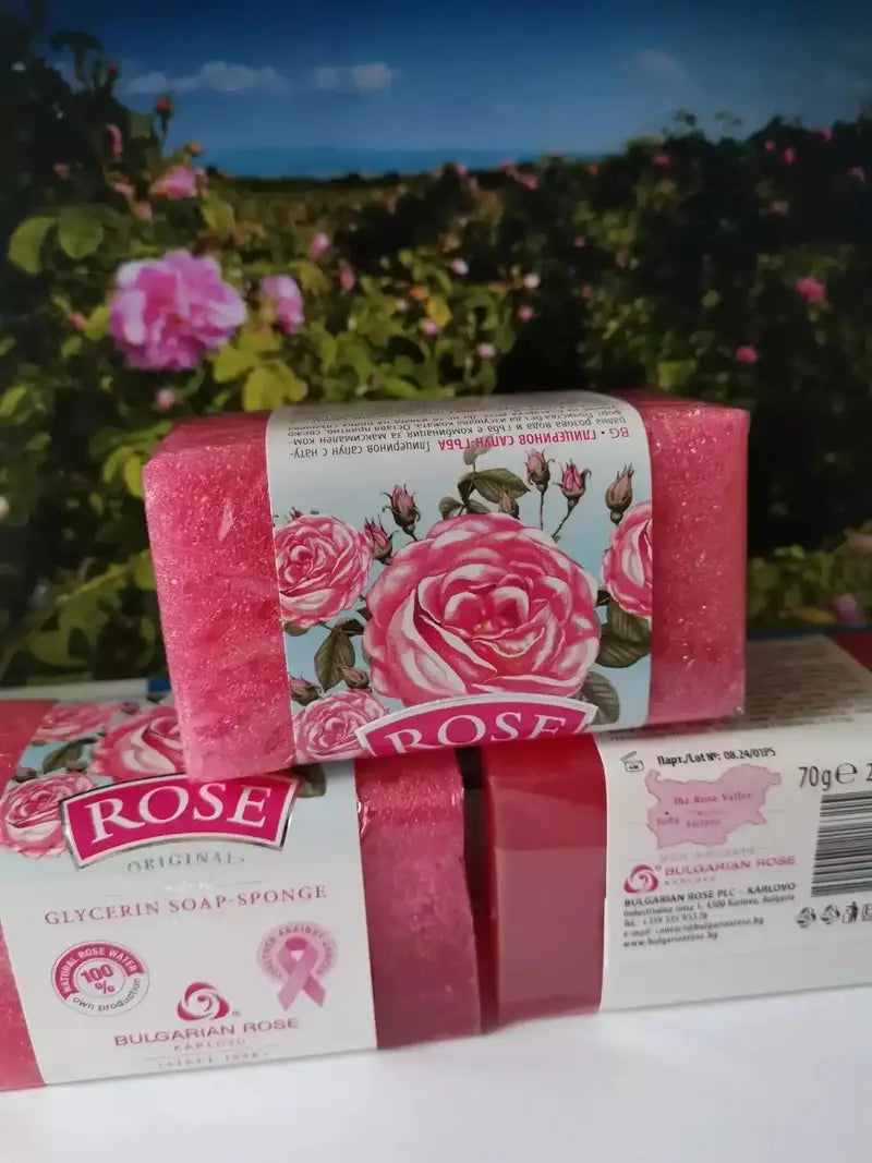 ROSE ORIGINAL | Glyzerin Seifenschwamm 70g - Bulgarian TreasuresSeifen und Salzekaloyan.georgiev99