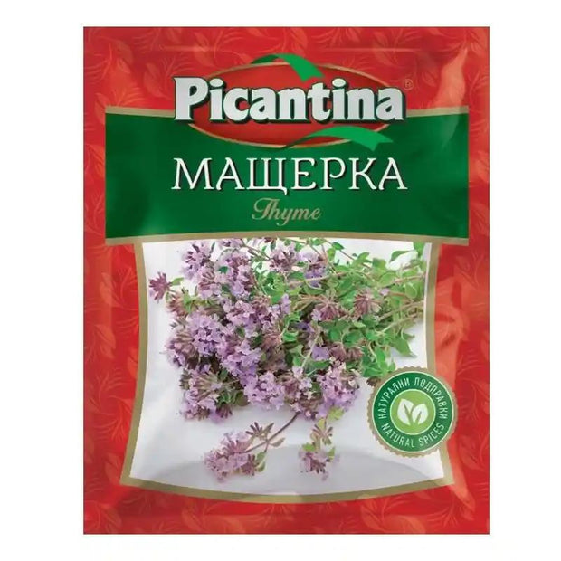 Thymian Maщерка Picantina 5g kaufen bei Vinumetrosa, aromatische Kräuter für Gewürzgerichte, ideal für mediterrane Küche.