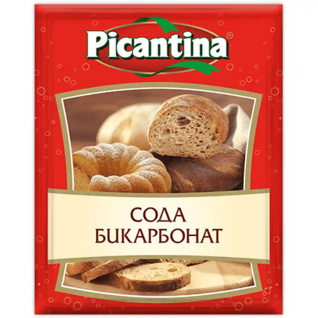 Picantina Natron Backpulver aus Bulgarien in 100g Packung, ideal für Brot, Kuchen und Gebäck. Vielseitiger Küchenhelfer für Backwaren.