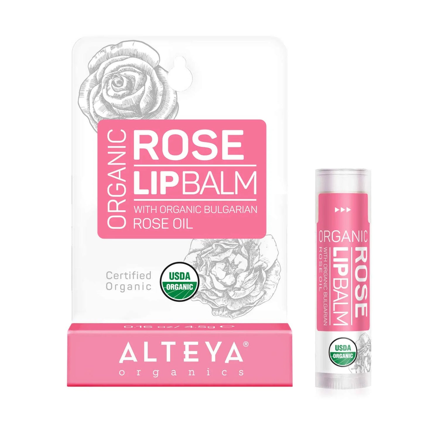 Organic Lip Balm Rose Alteya