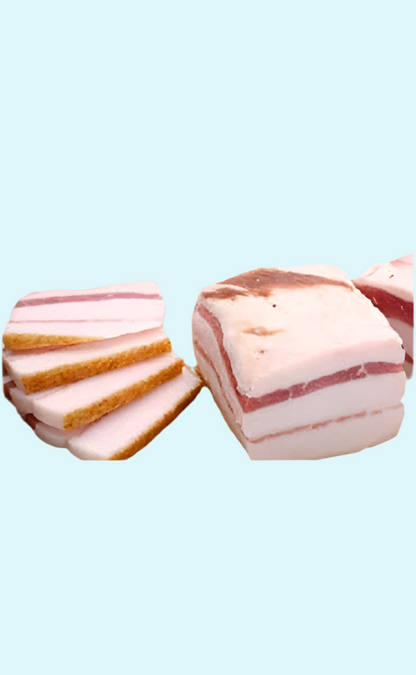 Gesalzener weißer Schweinespeck Slanina EkoMes 16€ kg