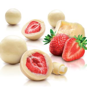 Rois Erdbeeren  mit weißer Schokolade  überzogen 100g