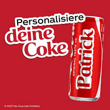 Coca Cola 330ml Dose mit Name zusätzlich Pfand 25 Cent