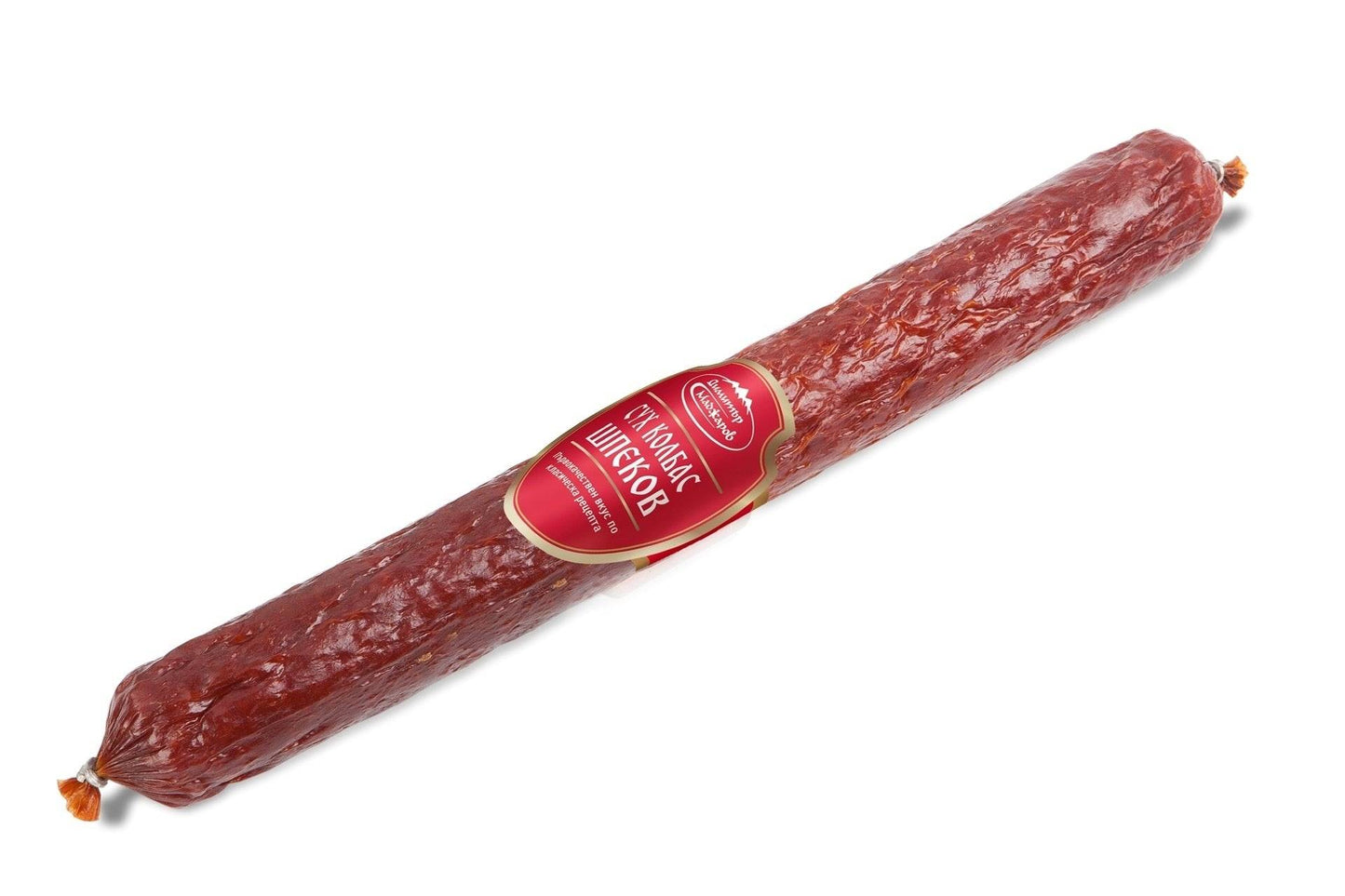 Madjarov Speck Salami - Bulgarien Salami in 260g-Stange, luftgetrocknet und traditionell hergestellt aus Schweine- und Rindfleisch.