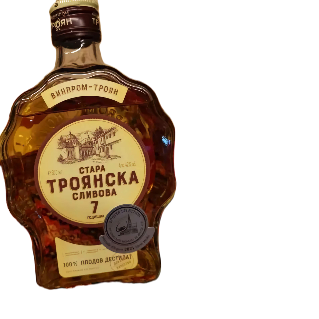 Alter Pflaumenbrand Troyanska Slivova 7 Jahre Fassreife 42%vol