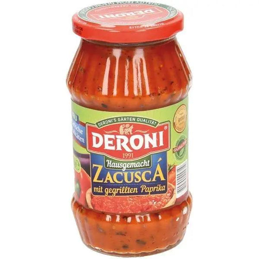 6x Deroni Gemüsezubereitung Zacusca nach Hausrezept 500g - Bulgarian TreasuresLutenitsaBulgarian Treasures