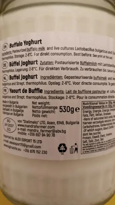 Büffeljoghurt Fermer 530g - Bulgarian TreasuresBulgarian Treasures